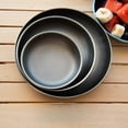 thumbnail image 4 of SSKFBFJG Titanium Plate Dish Outdoor Camping Tableware Ultralight Round Fruit Titanium Alloy Dinner Dishes Pan for BBQ Hiking Picnic (Large), 4 of 8