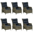 thumbnail image 2 of vidaXL 7 Piece Garden Dining Set Brown, 2 of 12