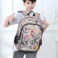 thumbnail image 6 of FORMRS School Backpack 17" Student Travel Bag with Laptop Compartment, Purple Floral Pattern, 6 of 7