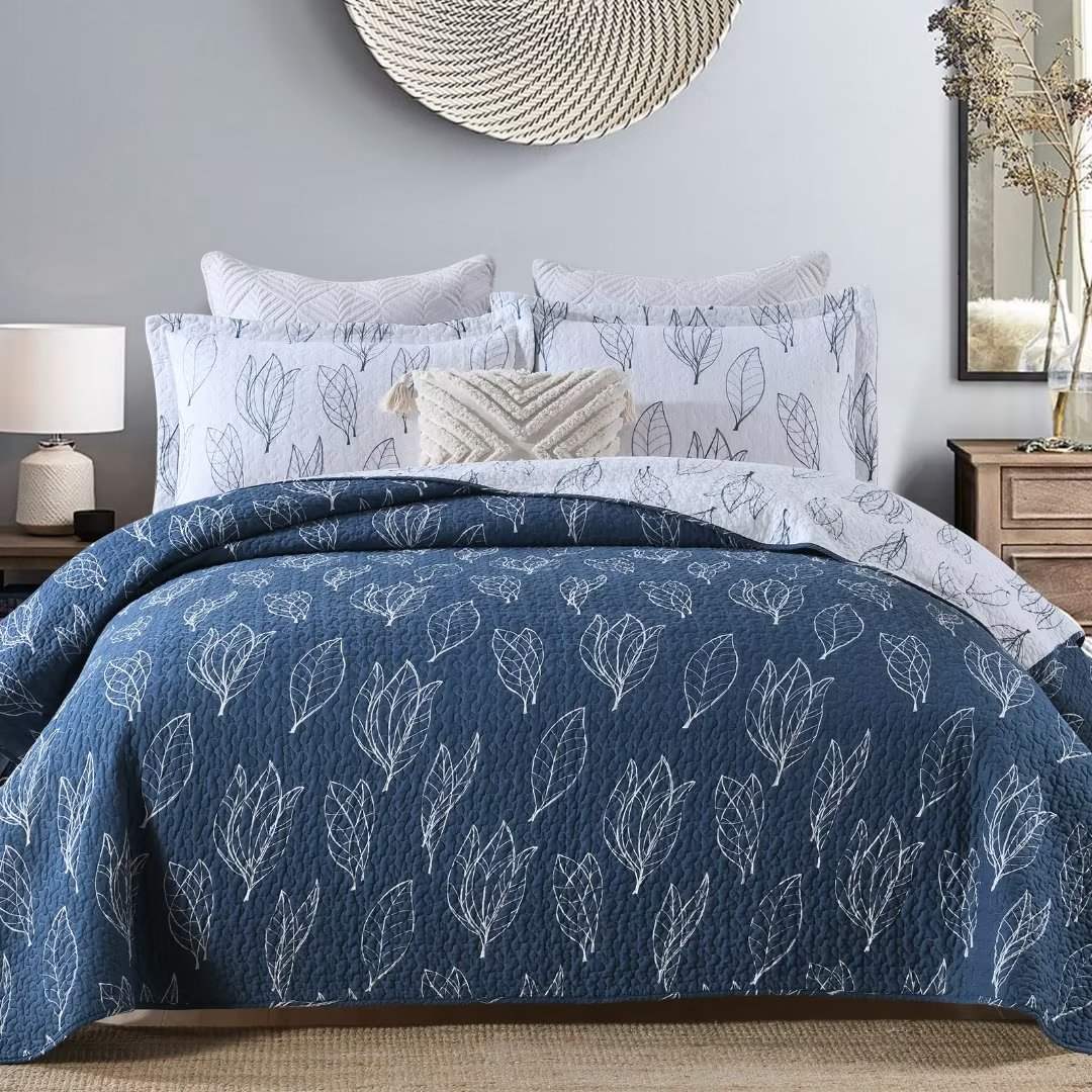 Bedduvit Cotton Quilt Queen Size 3 Pieces 100 Cotton Lightweight