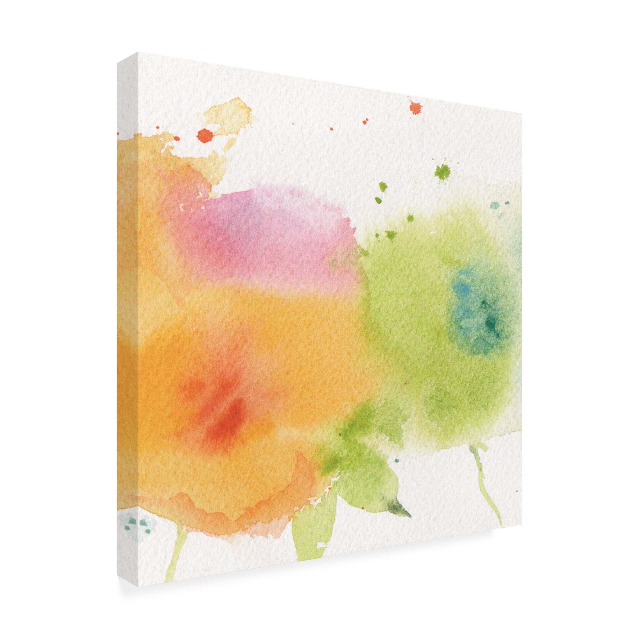 Canvas Wall Art - Sheila Golden 'Over the Rainbow 2' Wall Art for Living Room, Bedroom, or Office Décor by Trademark Fine Art - 18 x 18 Inches