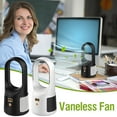 thumbnail image 6 of FEOLGEHLY Small Desktop Fan Tower Fan Quiet Oscillating Bladeless Fan USB Rechargeable Portable Air Conditioners Floor Standing Fan 6 Wind Speed Cooling Fan for Indoor Bedroom Home Office Room,White, 6 of 9