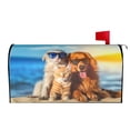 thumbnail image 2 of PHELIKA Cat And Dog Wearing Sunglasses 01 Magnetic Mailbox Covers Standard Size 25.5"H x 21"W, 2 of 8
