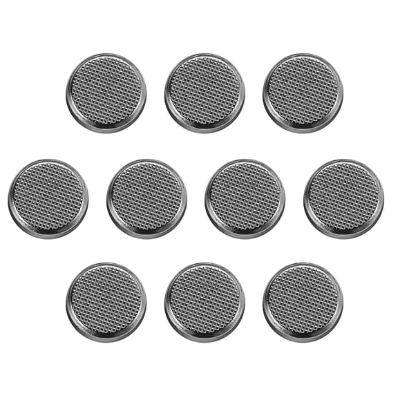 Uxcell 10pcs Metal Round Flat Buttons 12mm Alloy Shank Sewing Buttons, Gunmetal