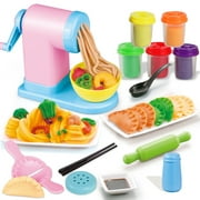 DIY 3D Plasticine Simulate Handmade Noodle Maker Kitchen Toy Set for Kids Girls Color:Pasta machine (small box) 0.65kg