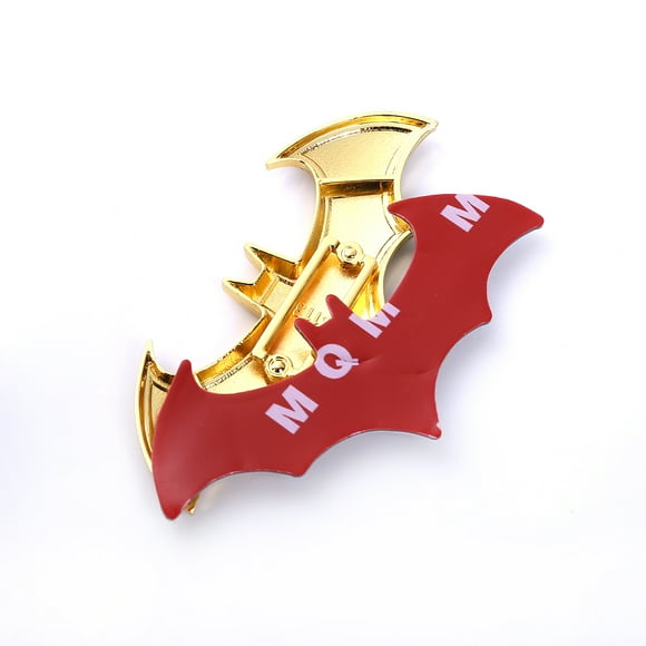 3D Chrome Metal Bat Auto Logo Car Sticker Batman Badge Emblem Tail Decal Fashion
