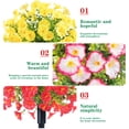 thumbnail image 5 of Outdoor Artificial Morning Glory Decoration, 1 Count Fake Green Plants, Room Decoration, UV Resistant, Easy to Install, for Porch Yard Garden Decoration, 5 of 9