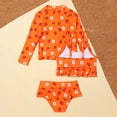 thumbnail image 7 of URMAGIC Toddler Kid Little Girls 3PCS Strawberry Swimsuits Bikini Set with Rashguard Shirt, 7 of 7