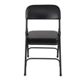 thumbnail image 3 of Hampden Furnishings Bernadine Collection Deluxe Vinyl Padded Folding Chair, Black, Pack of 2, 3 of 4