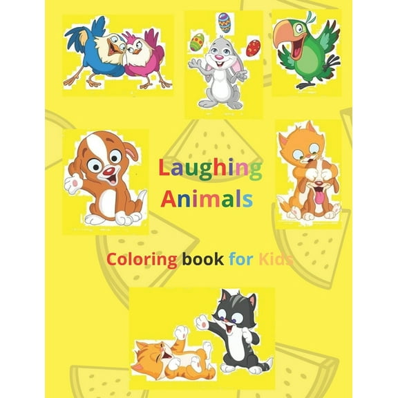 Laughing Animals Coloring Book for kids: Too many animals and laughing birds will make your son happy, (Paperback)