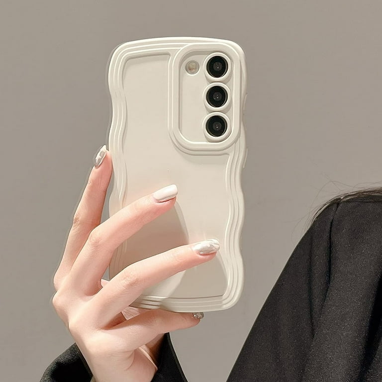 Wave Frame Case for Samsung Galaxy S22 5G Phone Case,Cute Wave 