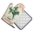 thumbnail image 2 of Vsdgher West Cowboys Oven Mitts and Pot Holders 2 pcs Set,High Heat Resistant Kitchen Oven Glove for Baking and Cooking, 2 of 7