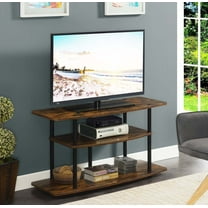 Convenience Concepts Designs2Go No Tools 3 Tier Wide TV Stand for TVs up to 46", Barnwood/Black