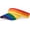 Rainbow, variant on Minzimin Breathable Sun Visors for Women-Cotton Structured Brim Pontail Visor Hats for Casual,Walking,Beach