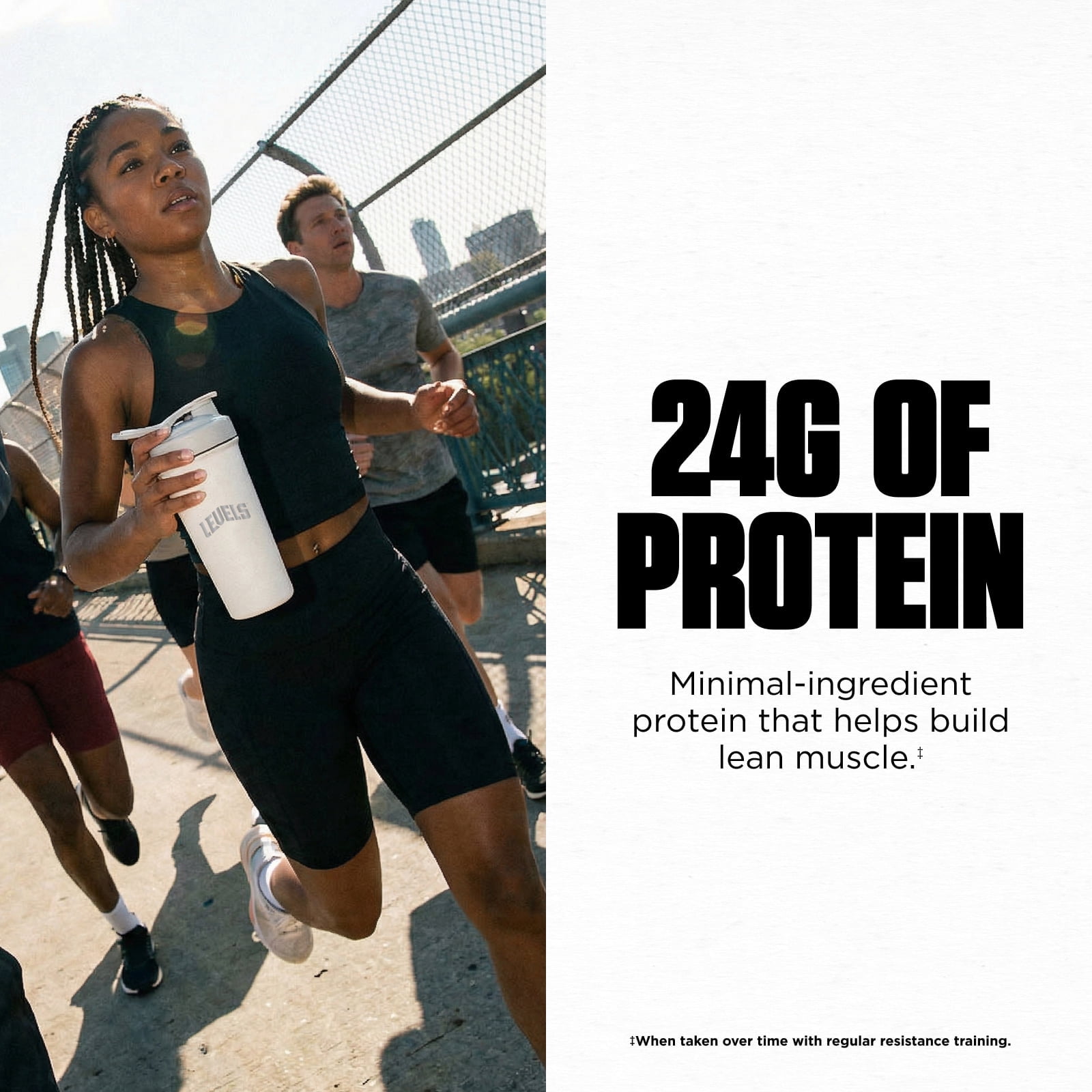 Levels Grass Fed Whey Protein Powder, No Artificials, 24G of Protein, Cappuccino, 5LB