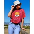 thumbnail image 2 of Cute Shiba Inu Love Eyes Tie Dye Crystal Women -Image by Shutterstock, Female x-Large, 2 of 4