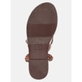 thumbnail image 5 of No Boundaries Studded Faux Leather Sandals, Women's, 5 of 6