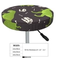 thumbnail image 4 of Fotbe Dinosaur Skeleton Stool Covers Round,Waterproof Round Bar Stool Covers Bar Chair Covers Washable Stool Cushion Slipcover for 12-14 Inch Chair-12 inch, 4 of 7