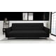 thumbnail image 2 of Sofá Cama Reclinable Paris Lino Negro, Brazos separados, Futon 3 Posiciones EL BAZAR STORE Moderno abotonado, 2 of 7