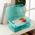 thumbnail image 4 of Sterilite Translucent Pencil Case School Supply Box, Blue Tint (36 Pack), 4 of 7