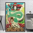 thumbnail image 1 of Pintura en lienzo de Anime japonés, póster impreso, sala de estar de pared para imágenes artísticas, película de Spirited Away, Hayao Miyazaki, 1 of 4