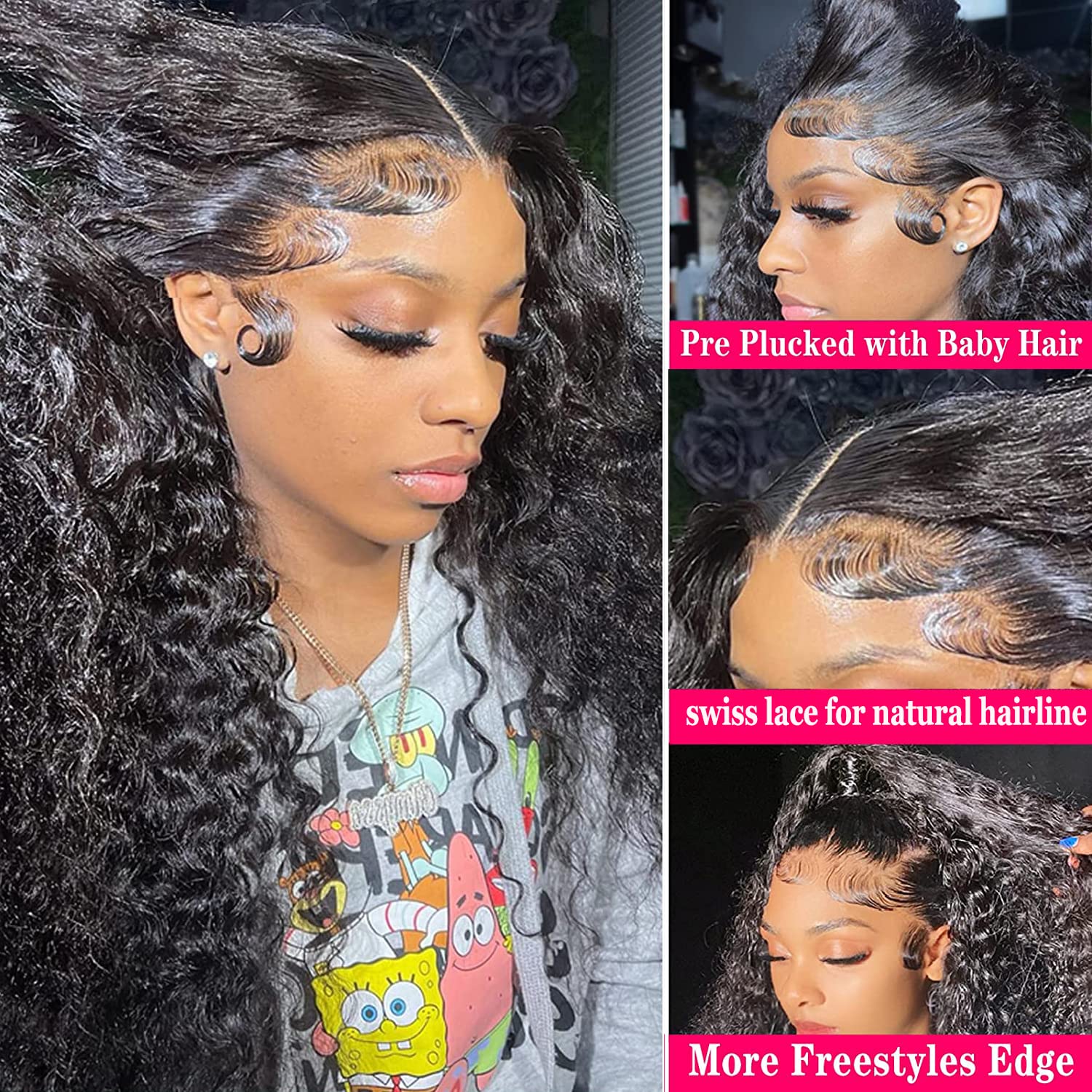Brazilian Deep Wave Human Hair Bundles 9A 100% Unprocessed  display picture 2