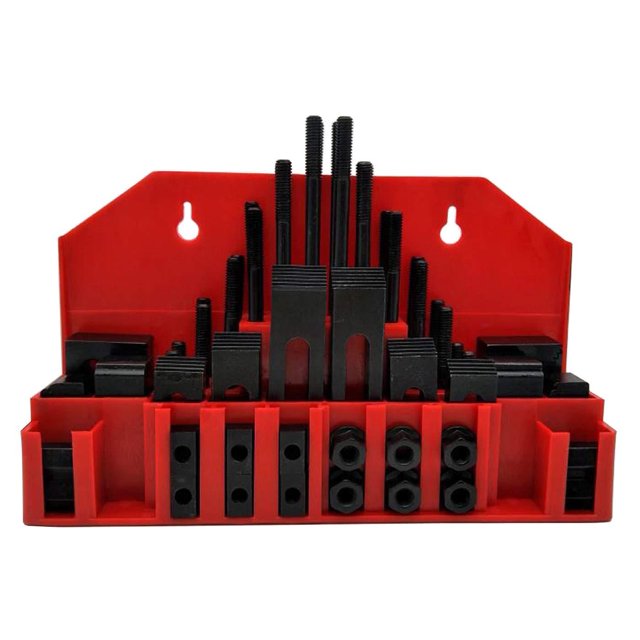 58Pc T-Slot Clamping Kit Mill Machinist Set Table Slots: 1/2"