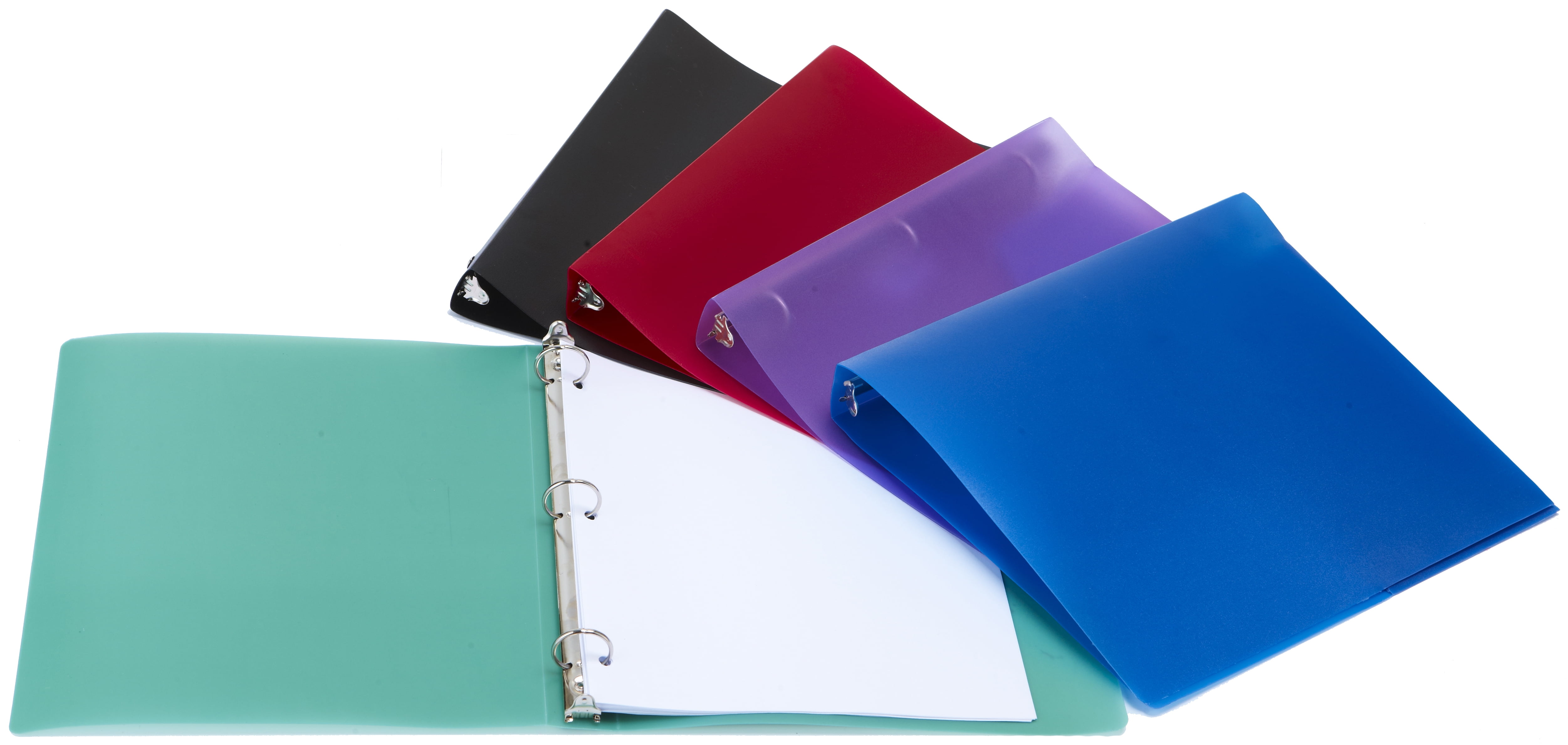 Storex 0.5" Poly Binders, Case of 12