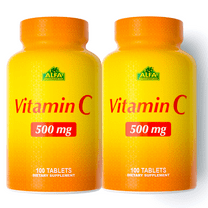Vitamin C 500mg - Immune Support - 100 Tablets per bottle - 2 PACK