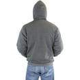 thumbnail image 6 of ToBeInStyle Mens Fleece Lined Sherpa Hoodie with Adjustable Drawstring Hood, 6 of 6
