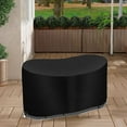 thumbnail image 5 of Waterproof 210D Black Oval Table Cover For Outdoor Use And Maintenance, 5 of 8