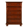 thumbnail image 3 of Glory Furniture Meade 5-Drawers Bedroom Chest in Cherry, 3 of 7