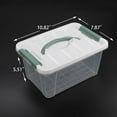 thumbnail image 4 of Kiddream 6-pack Clear Plastic Storage Bins with Lids, Latching Storage Box Container, 4 of 4