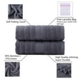 thumbnail image 2 of 2 Piece Bamboo Bath Towels, Soft Luxury Bath Towel Set for Bathroom(27"x55"), 2 of 7