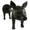 thumbnail image 5 of DecMode 5" x 8" Black Polyresin Pig Paper Towel Holder, 1-Piece, 5 of 9