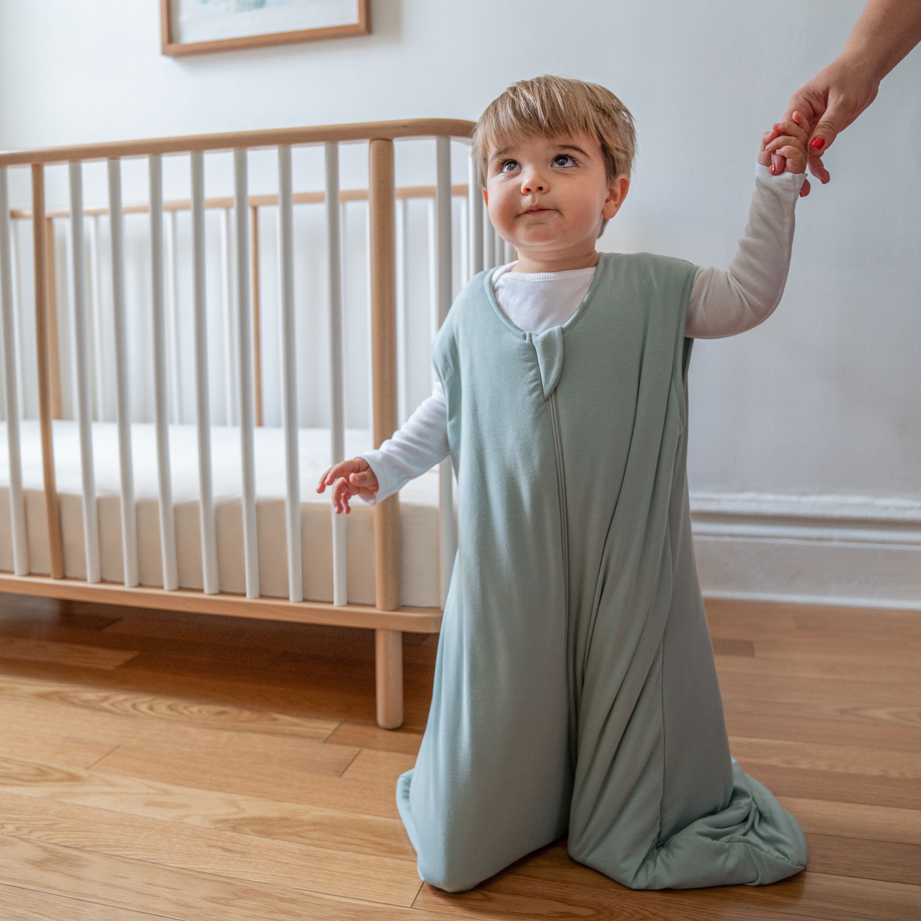 HALO SleepSack SuperSoft Wearable Blanket, Bamboo Viscose,Calm Sage, Unisex, X-large, 18-24 Months
