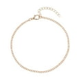 thumbnail image 4 of Anklet Set of 3 Silvertone Round Red Crystal Jewelry for Women Size (10-12" Birthday Gifts, 4 of 7