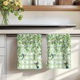 thumbnail image 7 of Spring Plants Kitchen Towels Set of 3, Watercolor Birds Leaves Flowers Green Plaid Absorbent Dish Towels for Kitchen, Microfiber Hand Towel, Quick Drying Tea Towel for Cleaning Decorative Dishcloths, 7 of 7