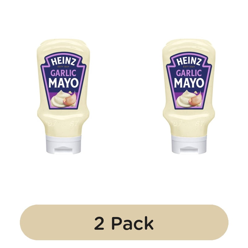 Heinz Garlic Mayonnaise 400ml, British Import (Pack of 2)
