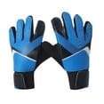 thumbnail image 3 of lacooooppia Goalkeeper Gloves Finger Protection for Kids Football Gloves for Goalkeeping Blue Size 7, 3 of 8