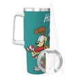 thumbnail image 2 of Yiaed Garfield Imprimé 40oz Contenant Isotherme à Double Paroi en Acier Inoxydable Tasse de Voyage Isolée sous Vide avec Poignée Aventure Réutilisable, 2 of 8