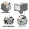 thumbnail image 3 of StorageWorks Foldable Storage Bins, Fabric Collapsible Storage Box for Closet Organization, Large Stackable Container, Gray, 3 Pack, 15.2"x 12.6"x 10", 3 of 10