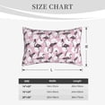 thumbnail image 4 of Pofeuu Pineapple Flamingo Print Polyester Microfiber Plush Pillowcases, Super Soft and Cozy Pillow Case Covers with Envelop Closure（Pillow core not included）-16"x24", 4 of 6