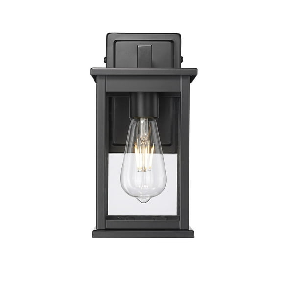 Millennium Lighting  Bowton II 1 Light Outdoor Wall Sconce in Powder Coat Black 13  Inch