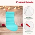 thumbnail image 4 of Goofa Turquoise Wooden for Christmas Stockings, 18inch Xmas Hanging Stocking Decorations for Christmas Party Family Decor, 4 of 7