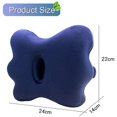 thumbnail image 3 of Rodillera para Dormir de Lado, Espuma Viscoelástica con Banda Elástica, Cojín en Forma de Mariposa Azul para Dormir de Lado, Soporte para la Espalda. Afortunado Sencillez, 3 of 4