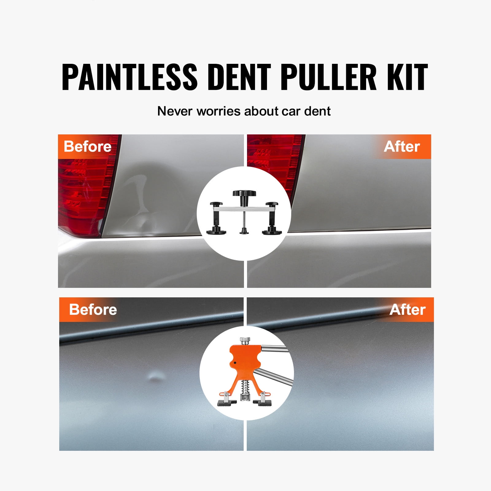 Dent Puller Paintless Dent Repair Kit Set Hail Damage Dent Removal Kit  Golden Dent Lifter With 10pcs Glue Tabs Auto Body Car Dent Removal Tool Kit  Gj1
