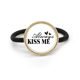 thumbnail image 1 of Siempre me beso quote Cinta para el pelo de metal plateado y tocado de goma, 1 of 3