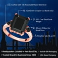 thumbnail image 2 of Gem Stone King 6.01 Ct Octagon Black Onyx 18K Rose Gold Plated Silver Ring (Size 9), 2 of 4