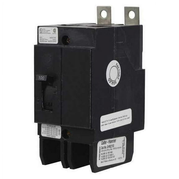 Eaton Circuit Breaker,60A,Bolt On,277/480V,2P GHB2060